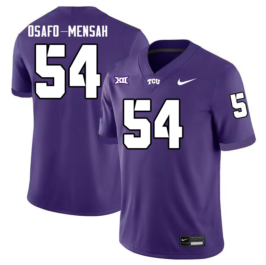 #54 NaNa Osafo-Mensah TCU Jersey,Texas Christian University Horned Frogs Football Jersey-Purple